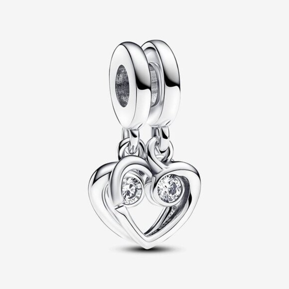 💎Pandora Forever & Always Splittable Dangle Charm✨ - Picture 1 of 5